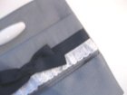 他の写真1: 外付けポケット　グレー×紺リボン　安全ピンタイプ
