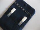 他の写真1: 付けポケット　　紺×イカリ柄ライン　クリップタイプ