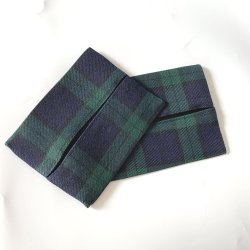 画像1: テッシュ入れ　　２個セット　ブラックウォッチ