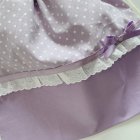 他の写真1: 持ち手つき巾着　ラベンダードット　35×35