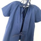 他の写真2: 半袖割烹着スモック　撥水タイプ　130 紺✖️小花ライン