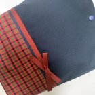 他の写真3: 通学通園2点セット　紺×赤チェックエンジリボン