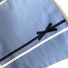 他の写真1: 座布団カバー・防災頭巾カバー　ライトブルー✖️紺リボン　35×35